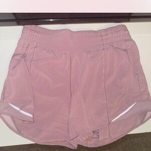 Lululemon Athletica Pink Athletic Shorts with Reflective Accents